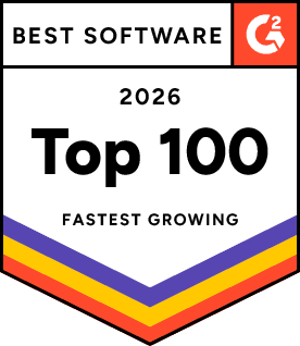 G2 Top 100 Fastest Growing Companies