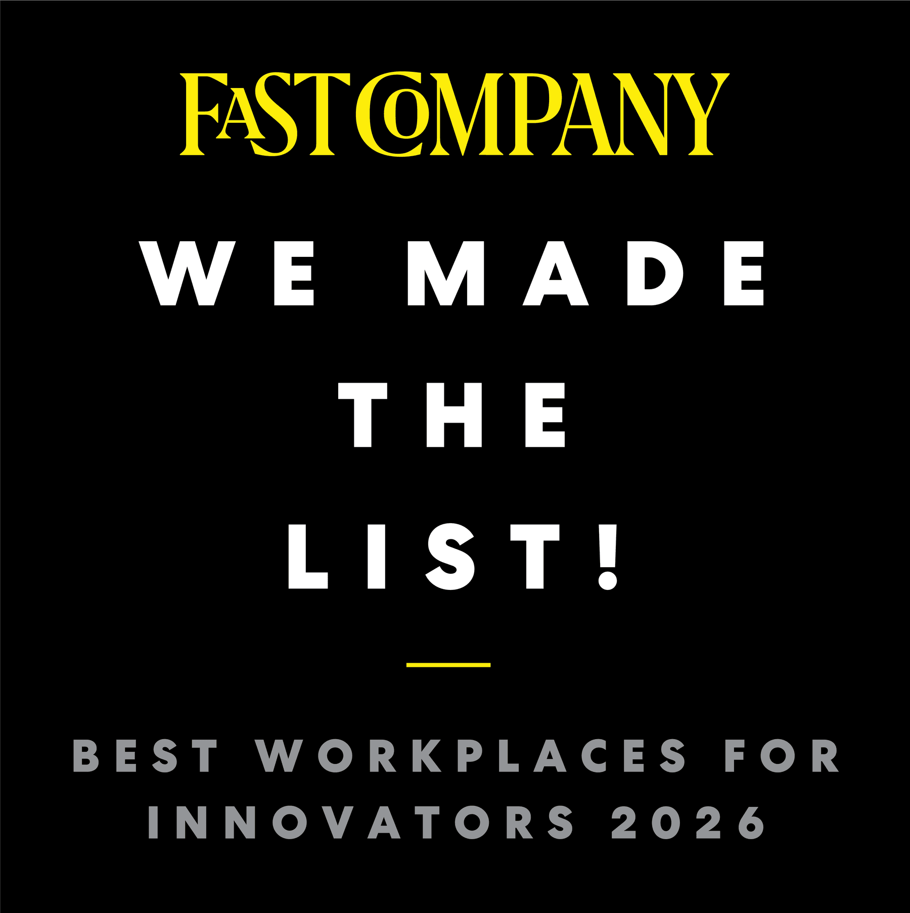 Fast Co - Best Workplaces for Innovators 2026