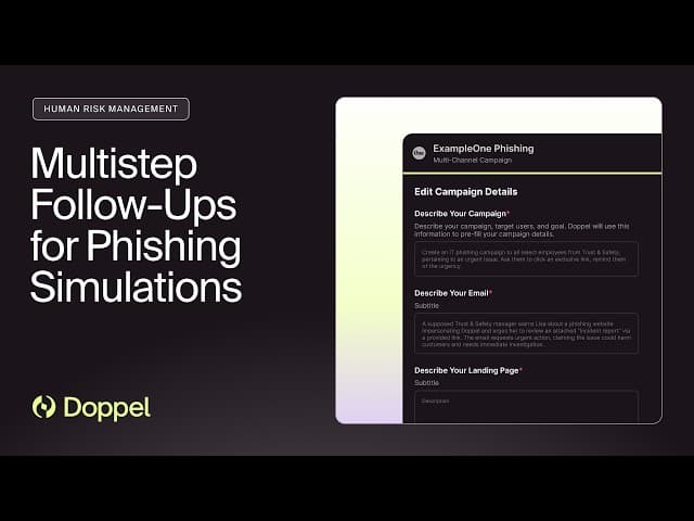 New in Doppel HRM: Multistep Follow-Ups for Phishing Simulations