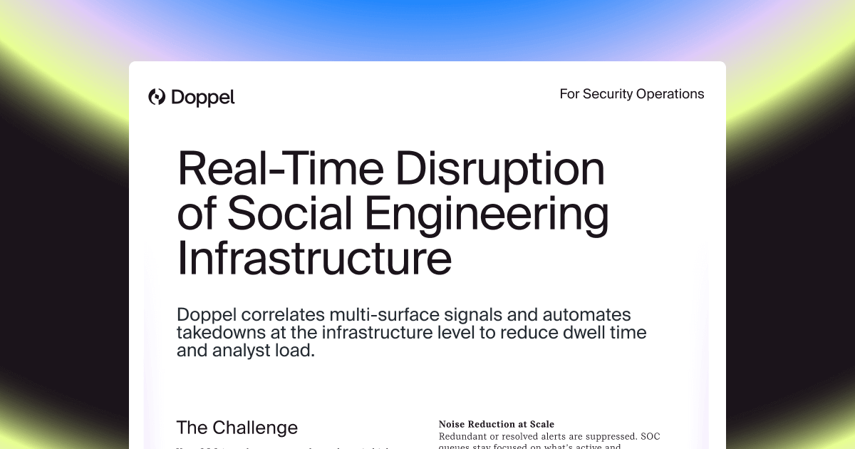 Doppel for Security Operations