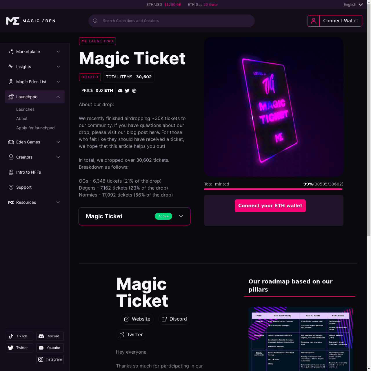 Magic Eden Ticket template