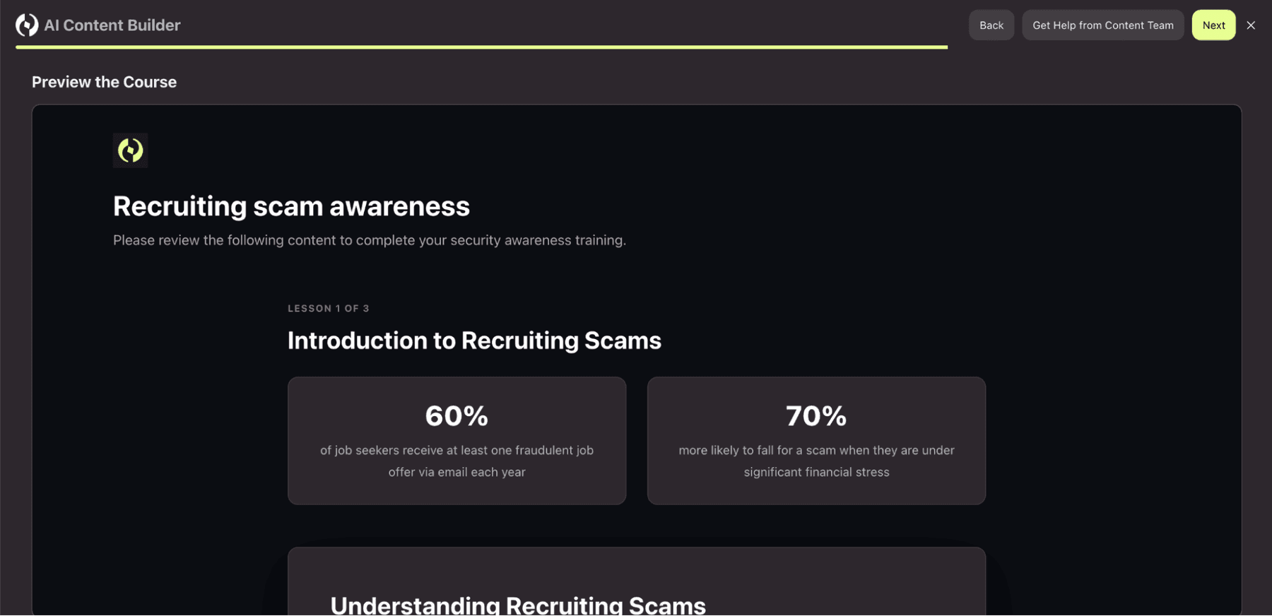 Doppel AI Content Preview