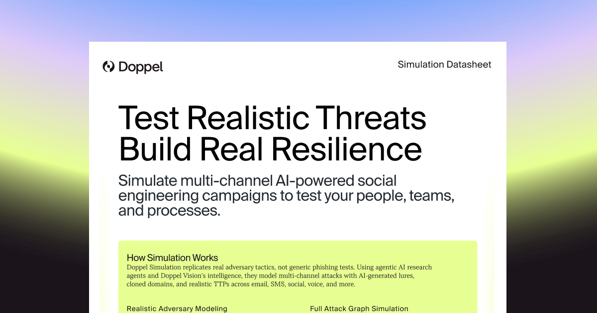 Simulation Datasheet