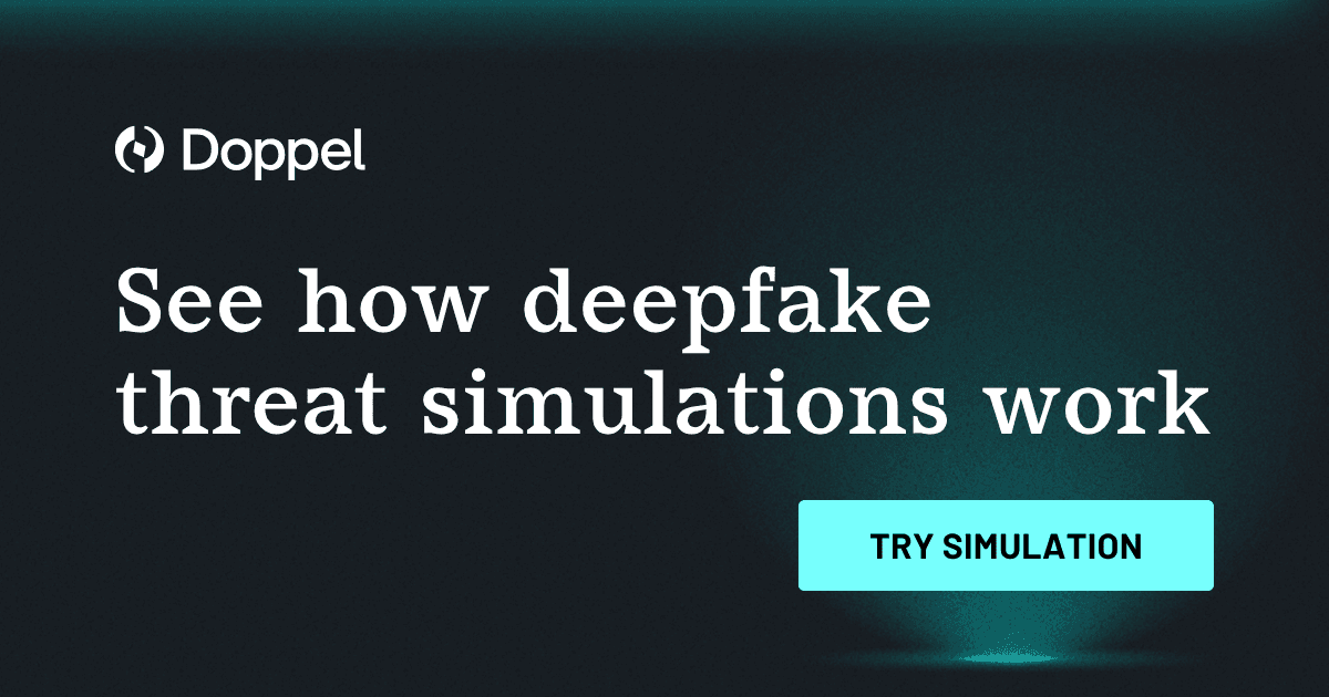 Doppel Phishing Simulation Preview