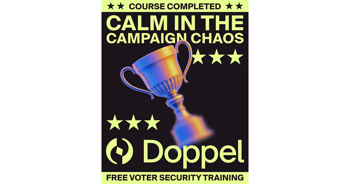 Calm in the Campaign Chaos completion badge