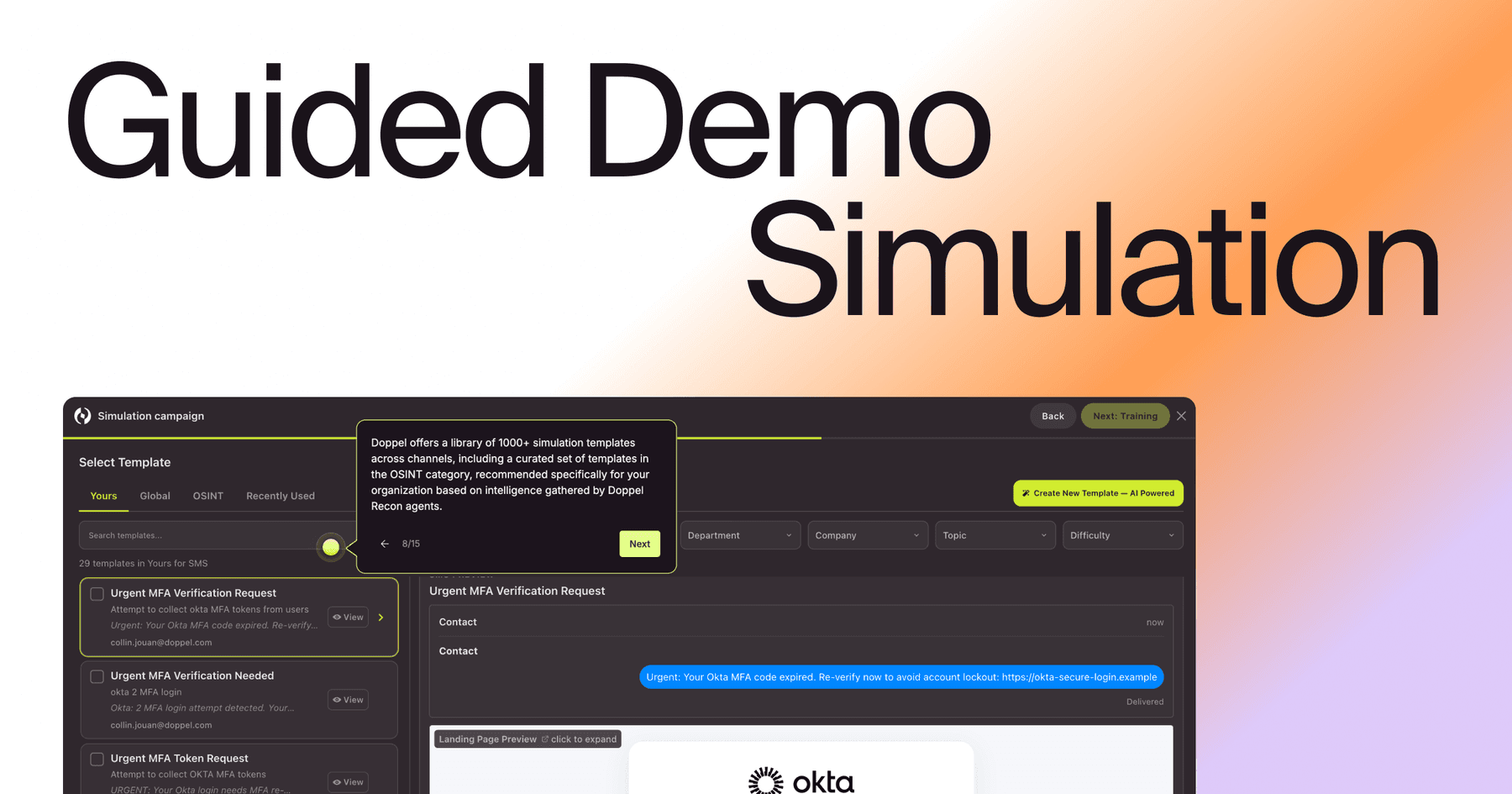 Simluation Guided Demo